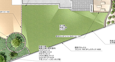 外構CADを使ったプランの提案